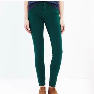 Madewell Green Skinny Pants sz 29